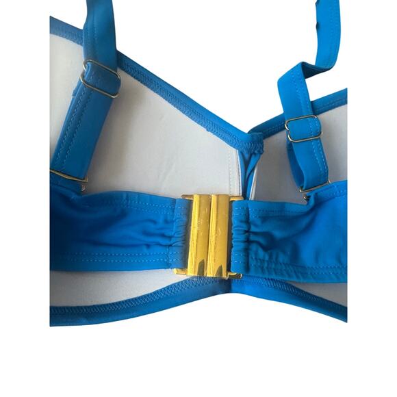 NWT Swimsuits For All | Blue Valentine Ruched Bandeau Bikini Top | Size 20 - Picture 5 of 10